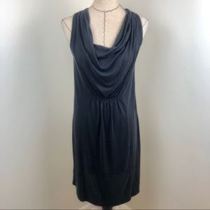 Anthropologie Maeve Black Cara Cowl Neck Dress XS